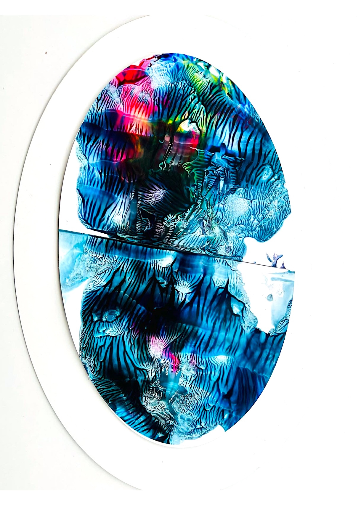 Duralit Üzerine Akrilik 60x30 elips cm 2024